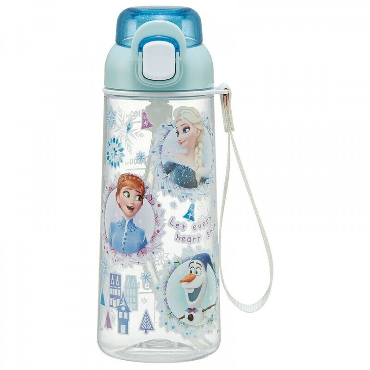 Skater Antibacterial Kid Water Bottle With Strap 630ml