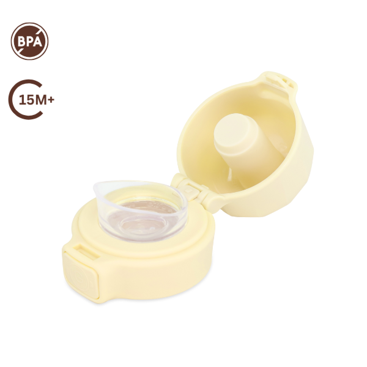 Grosmimi Bear PPSU Kids Tumbler Cap & Silicone Tip Replacement (Butter)
