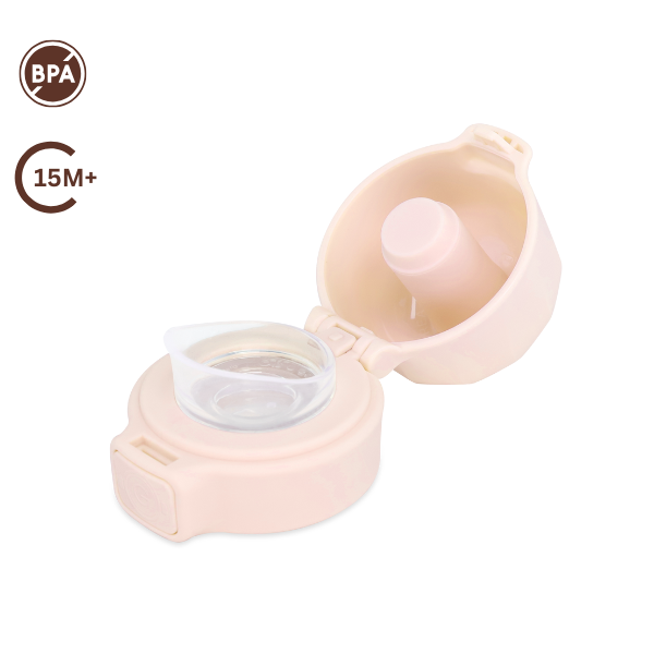 Grosmimi Bear PPSU Kids Tumbler Cap & Silicone Tip Replacement (Sweet Peach)