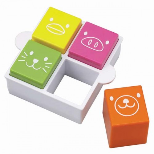 TORUNE Bread Sandwich Cutter Set (Animal Face)