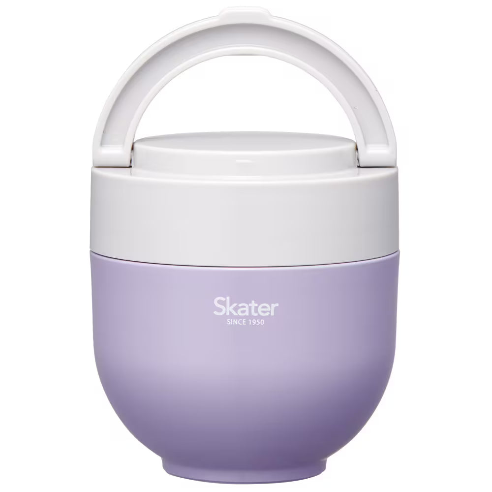 Japan Skater Stainless Insulated Bento Bowl 540ml (Purple) Foldable Handle