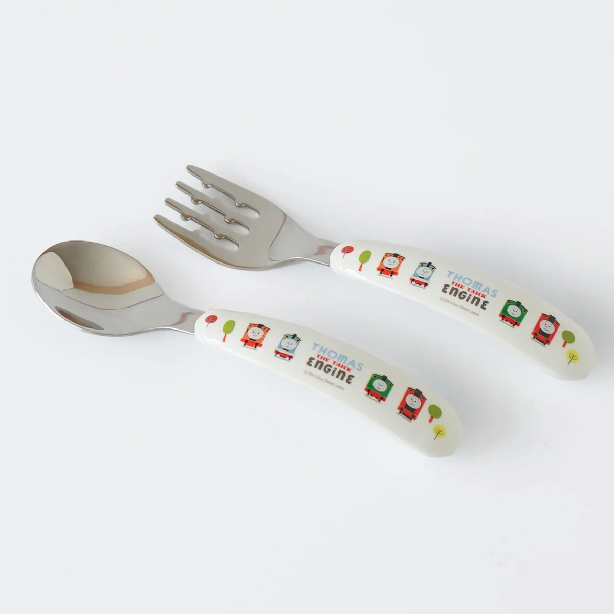 Skater Baby Stainless Steel Spoon & Fork Set – Thomas