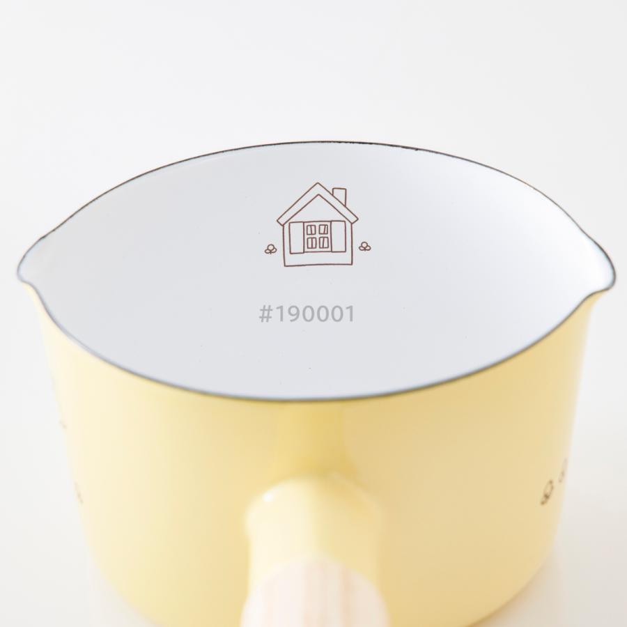 Fuji Horo MIFFY Pastel Enamel Milk Pan 12cm (IH Compatible) - Pastel Yellow