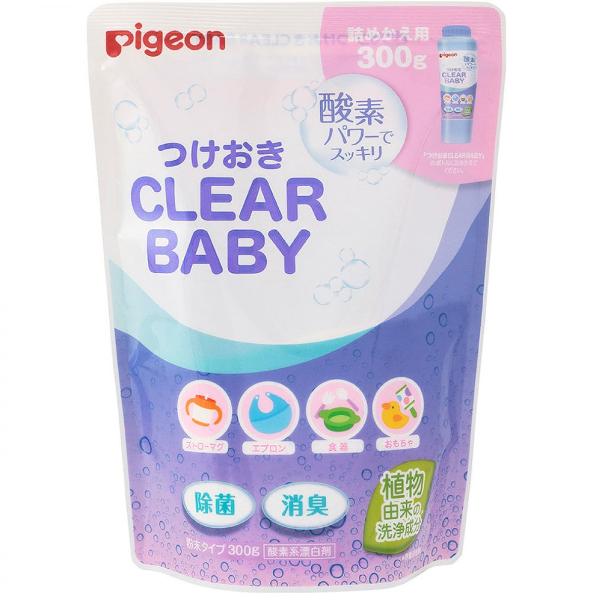 Japan Pigeon Clear Baby Anti-Bactarial Anti-Odour Cleaning Powder Refill (300g)