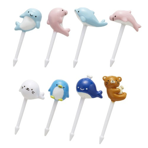 Japan Mama's Assist Lunch Box food Picks 8pcs（Sea World）