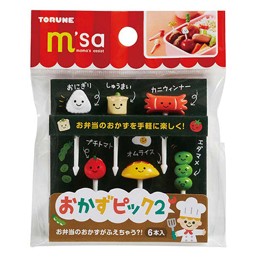Japan Mama's Assist Lunch Box Food Picks 6Pcs (Bento Dish）