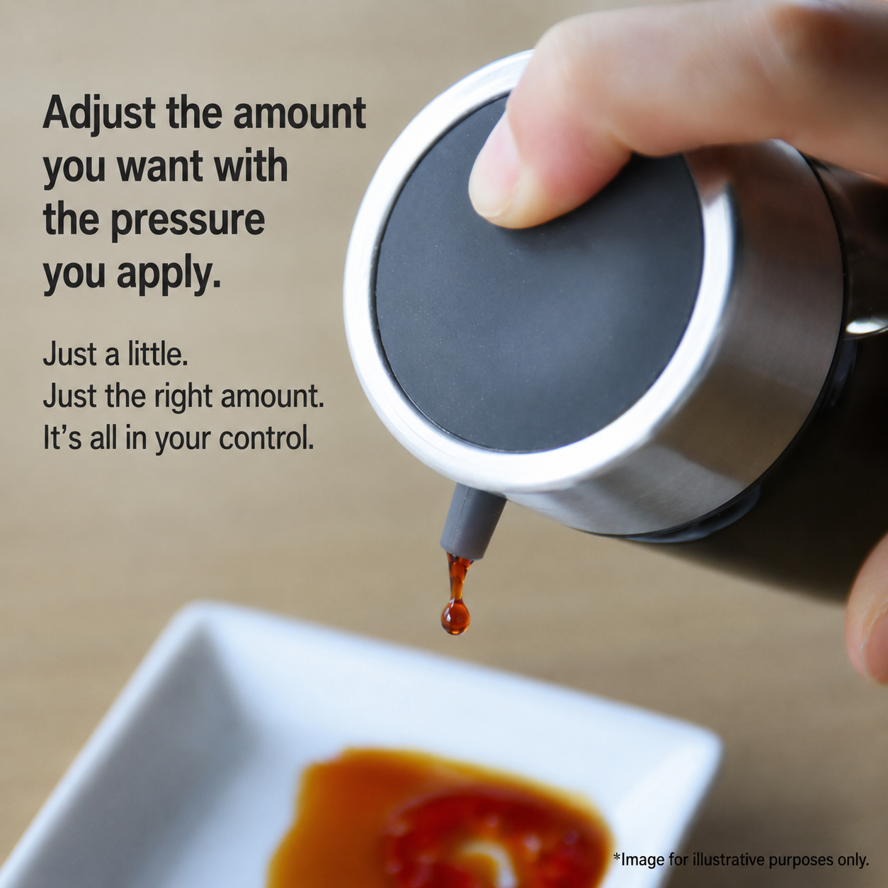 Atomico Heat-Resistant Glass Soy Sauce Dispenser M (140mL)