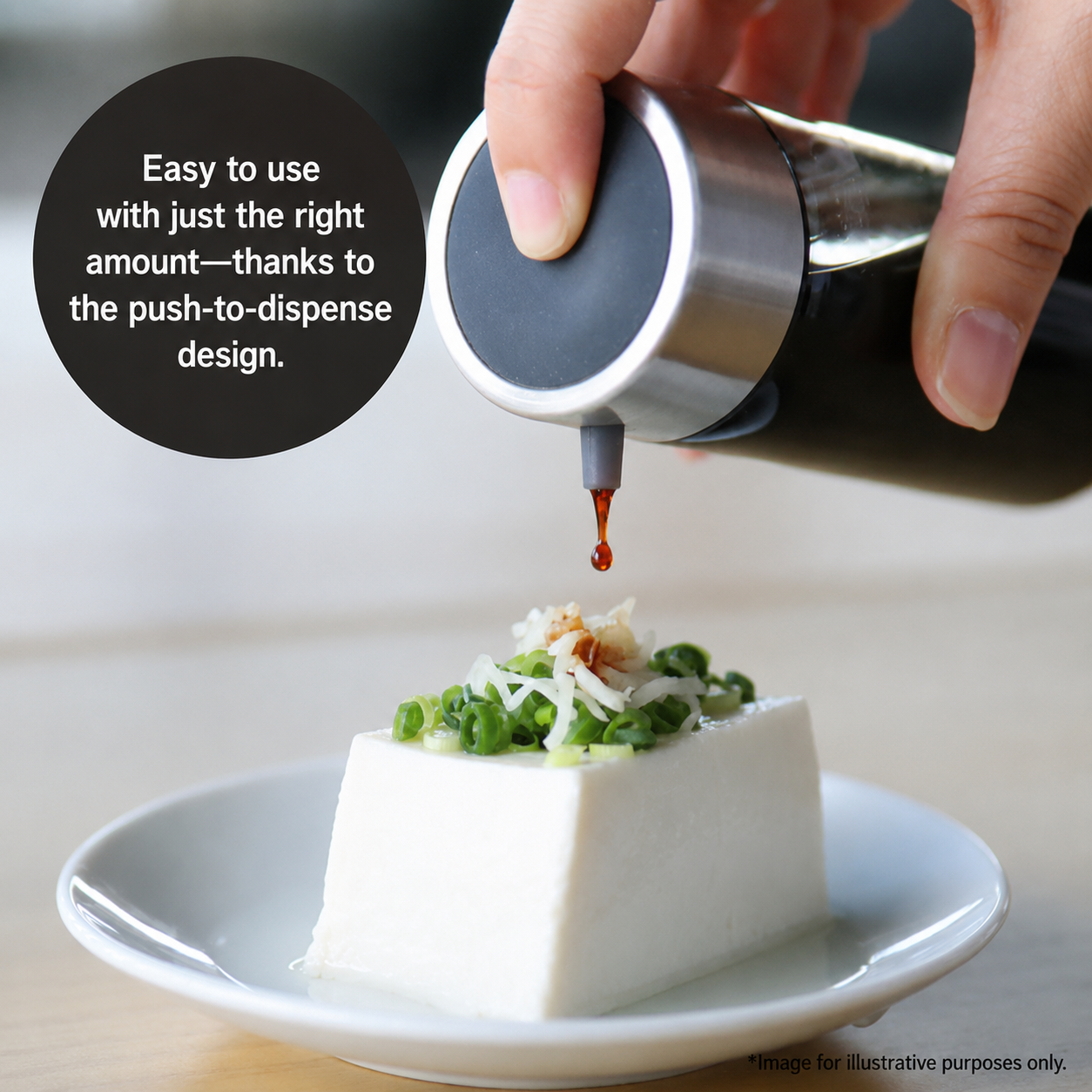 Atomico Heat-Resistant Glass Soy Sauce Dispenser M (140mL)