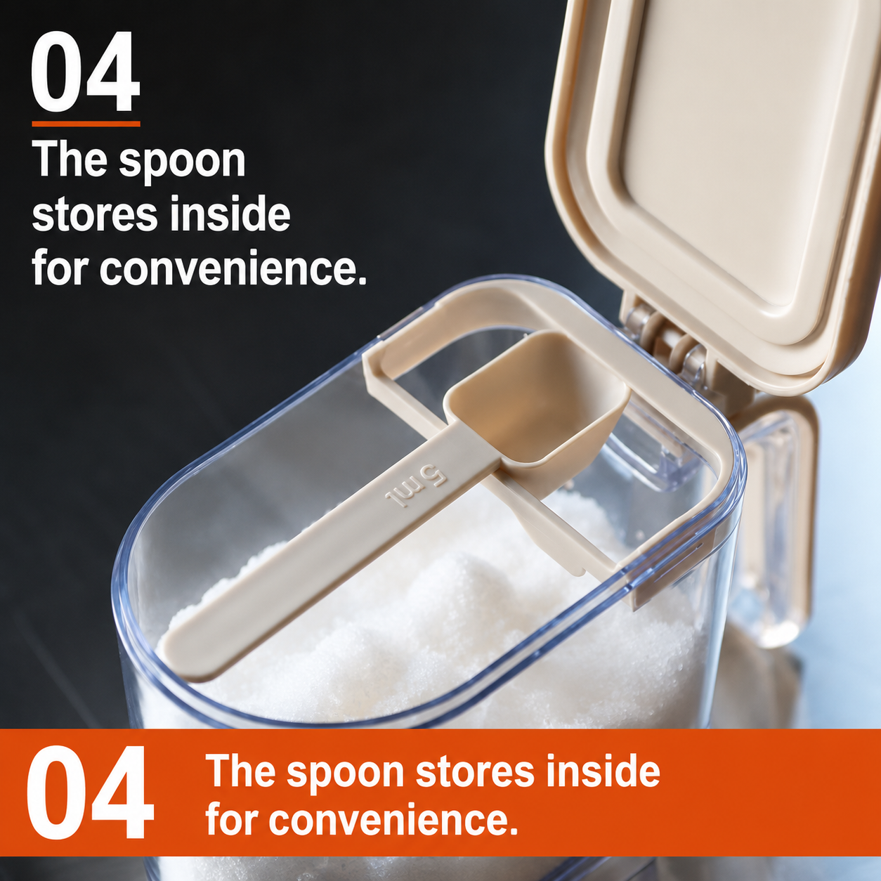 Atomico One-Touch Seasoning Container (350mL)