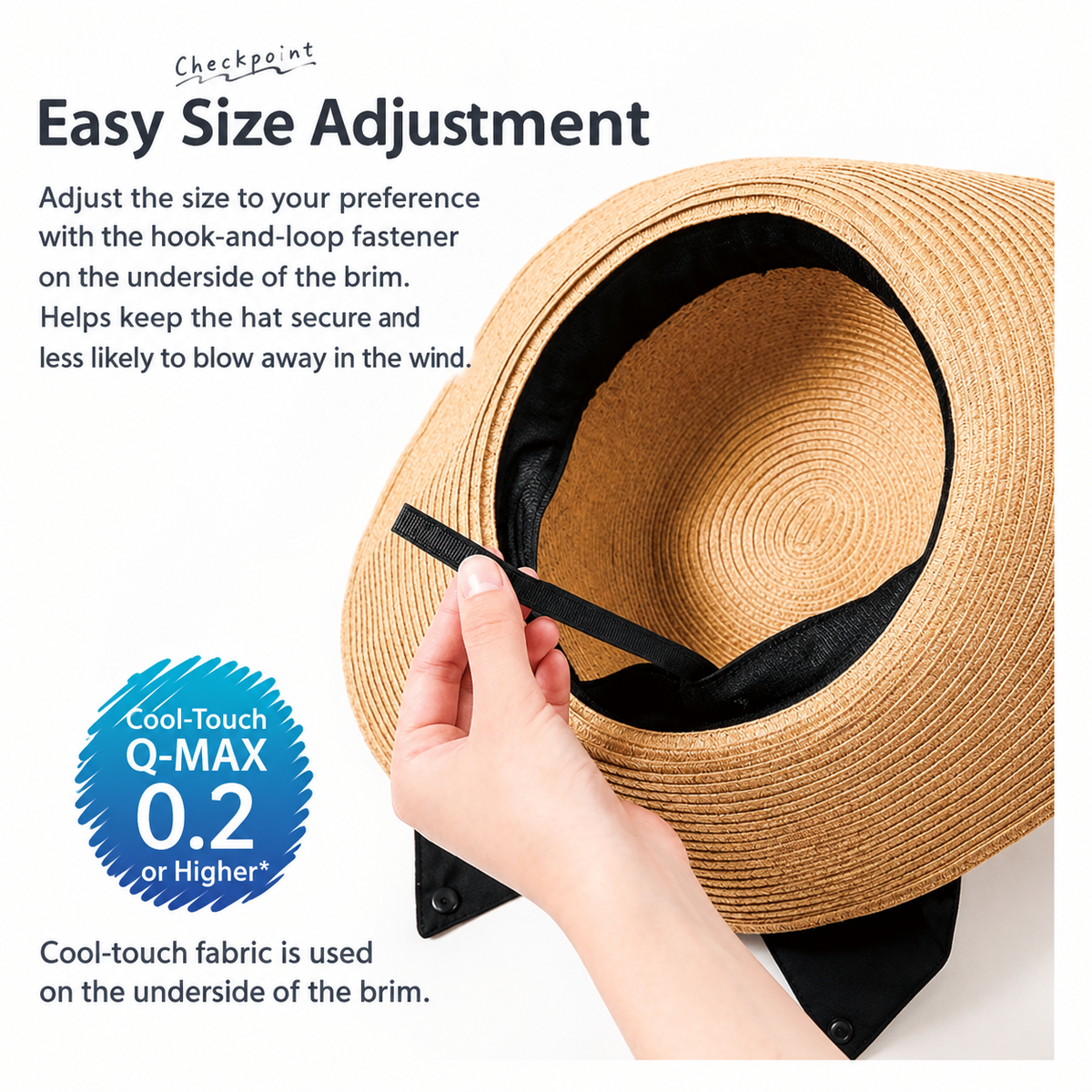Sun Family UV & Cool Wide Brim Braided Sun Hat