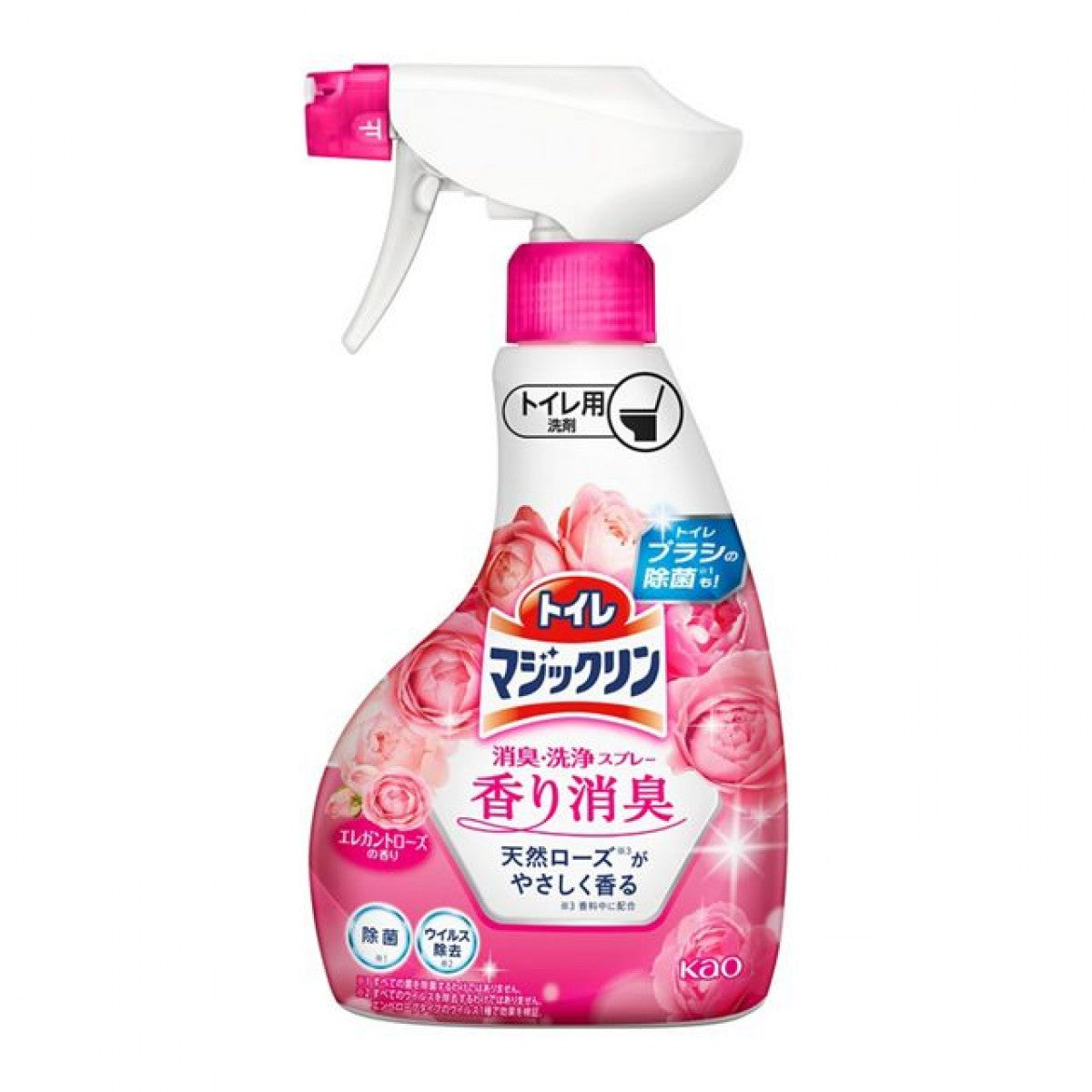 Kao Toilet Magiclean Deodorizing & Cleaning Spray – Elegant Rose Scent (350ml)