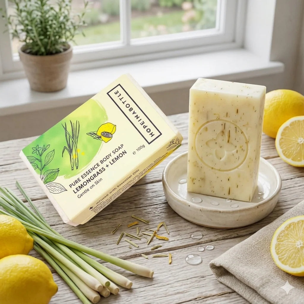 Hope In A Bottle Pure Essence Body Soap – Lemongrass & Lemon 100g