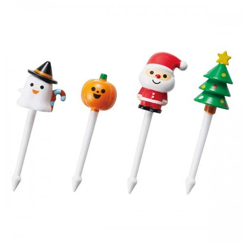 Japan Mama's Assist Lunch Box Food Picks  8pcs (Halloween/Christmas）