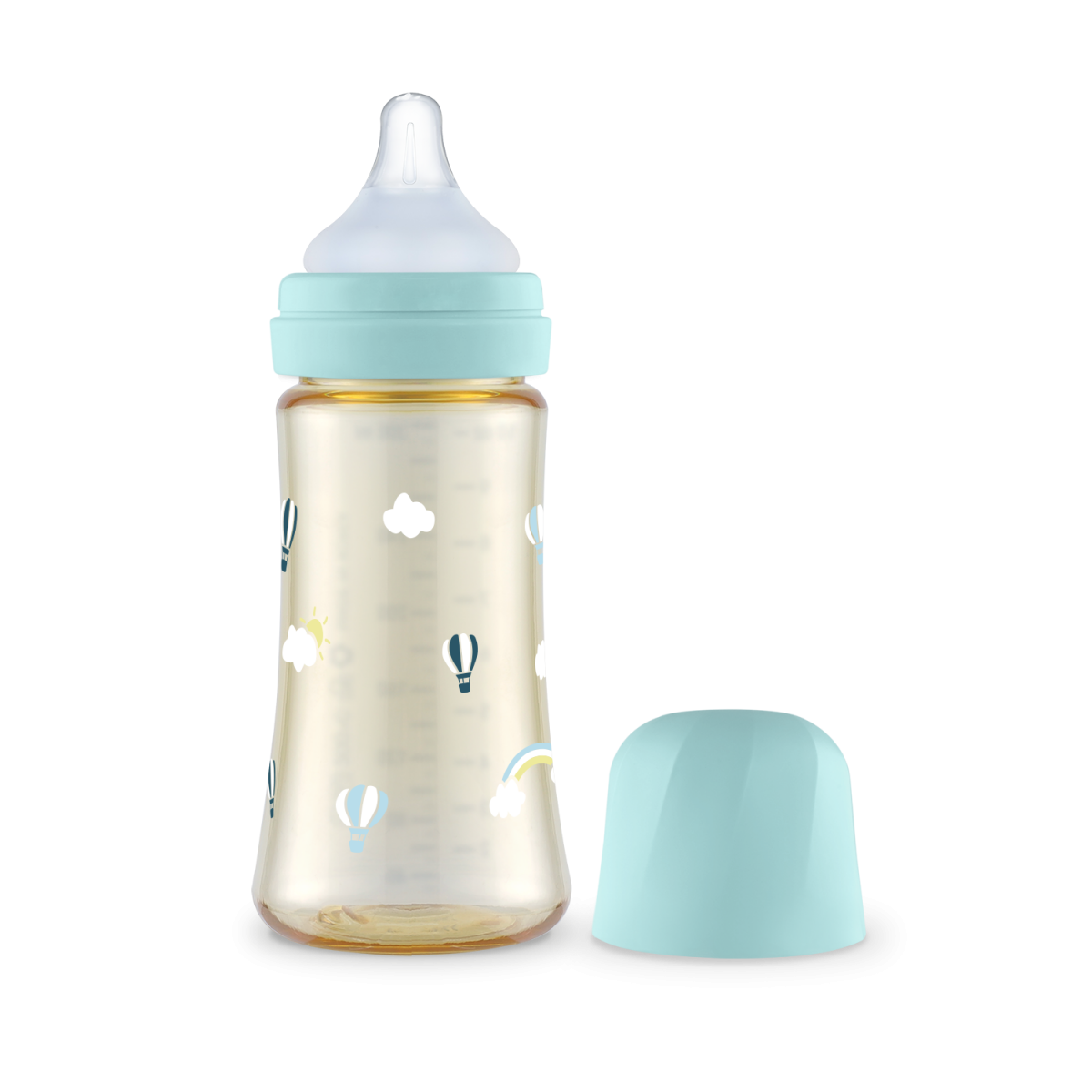 GROSMIMI Sky Balloon PPSU Feeding Bottle 300ml (3M+) - Creamy Blue