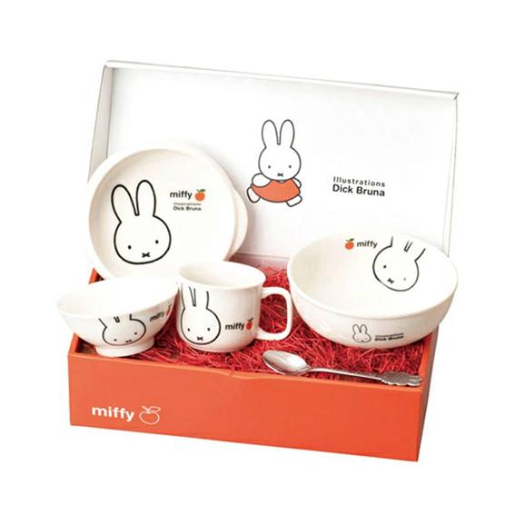 MIFFY 米菲苹果系列 瓷器儿童餐具礼盒