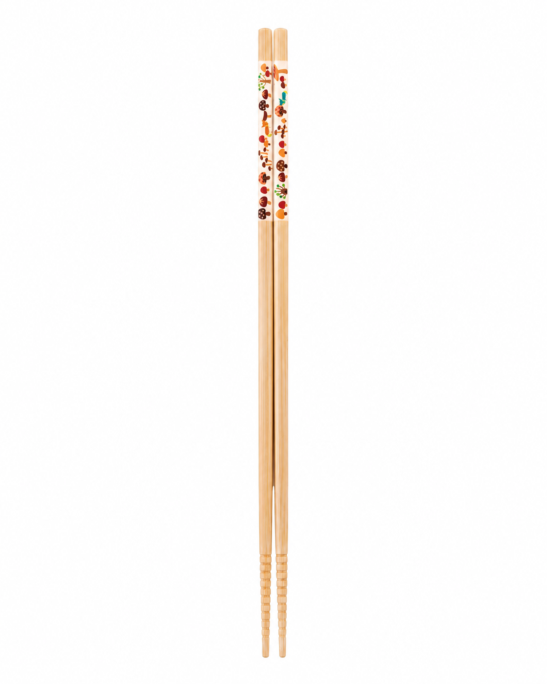 SUNLIFE Bamboo Cooking Chopsticks 33cm - Coloured Mushroom