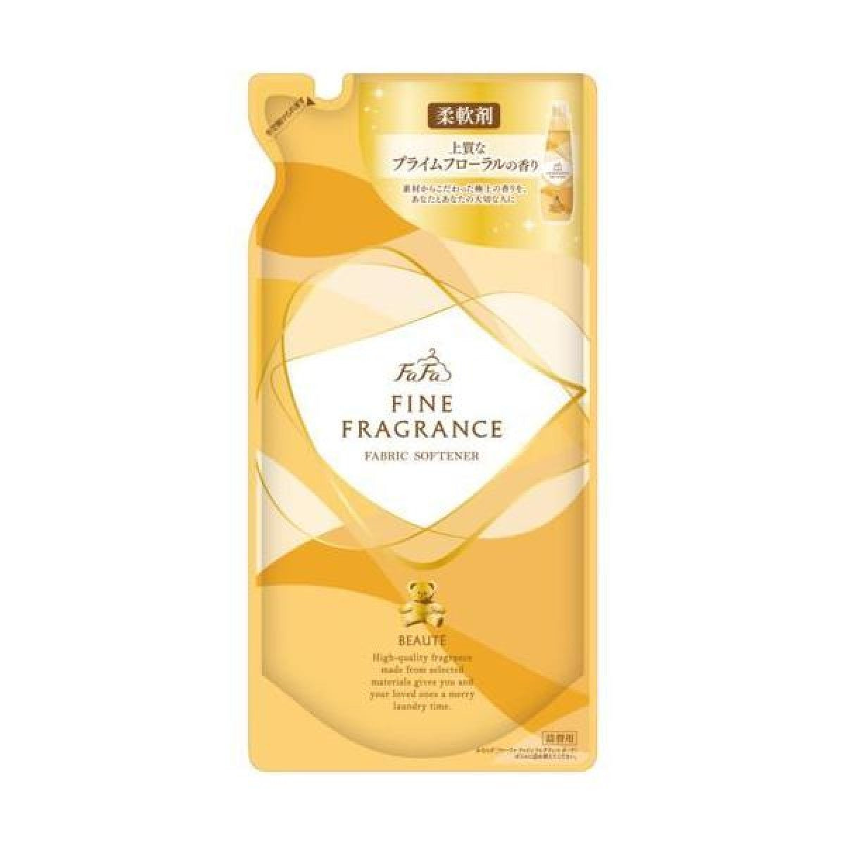 Japan FAFA Fine Antibacterial Fabric Softener Refill 500ml Gold (Floral Scent)