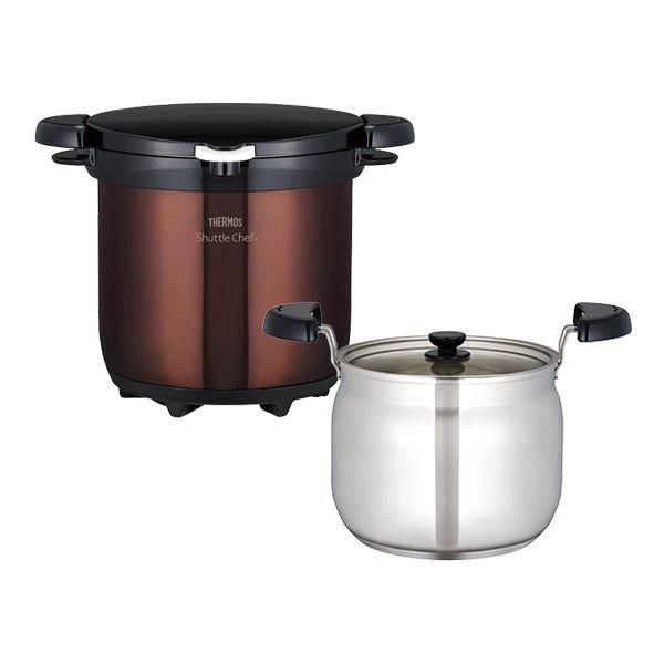 THERMOS 膳魔师 Shuttle Chef 真空保温焖烧锅 - 棕色 4.5L