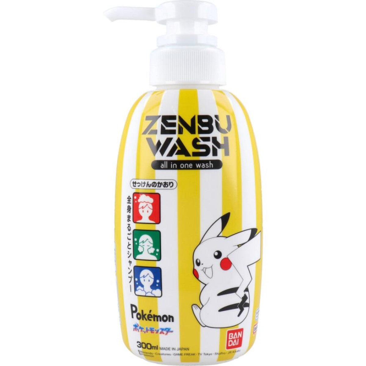 BANDAI Kids All in One Wash 300ml (Pokemon)