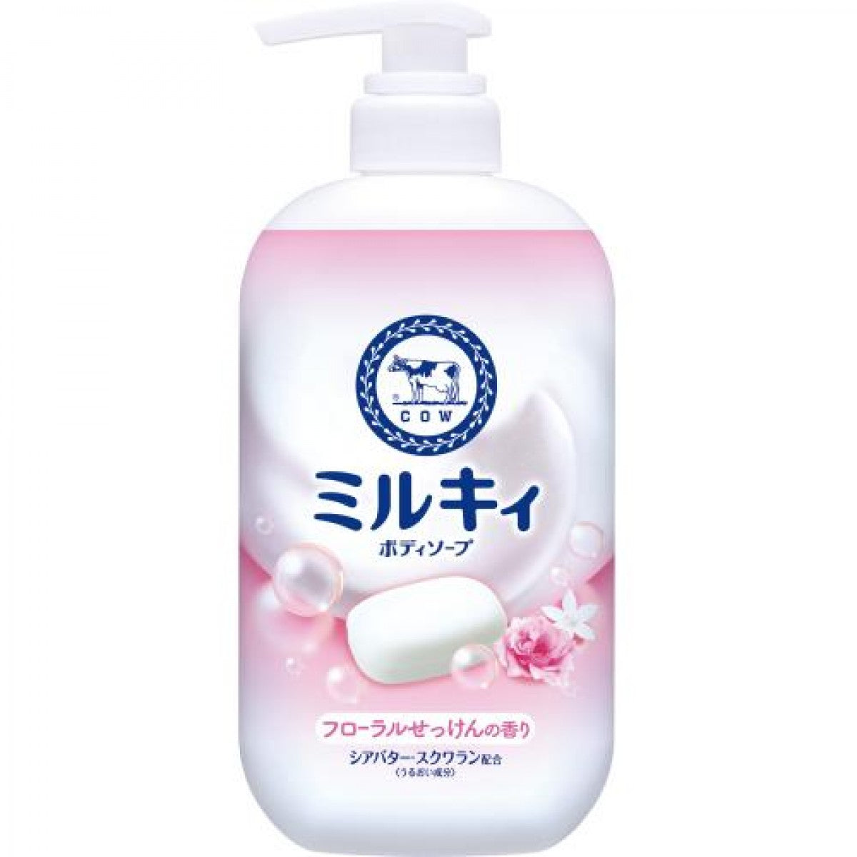 COW Milky Moisturising Body Wash 500ml（Floral Soap Scent）