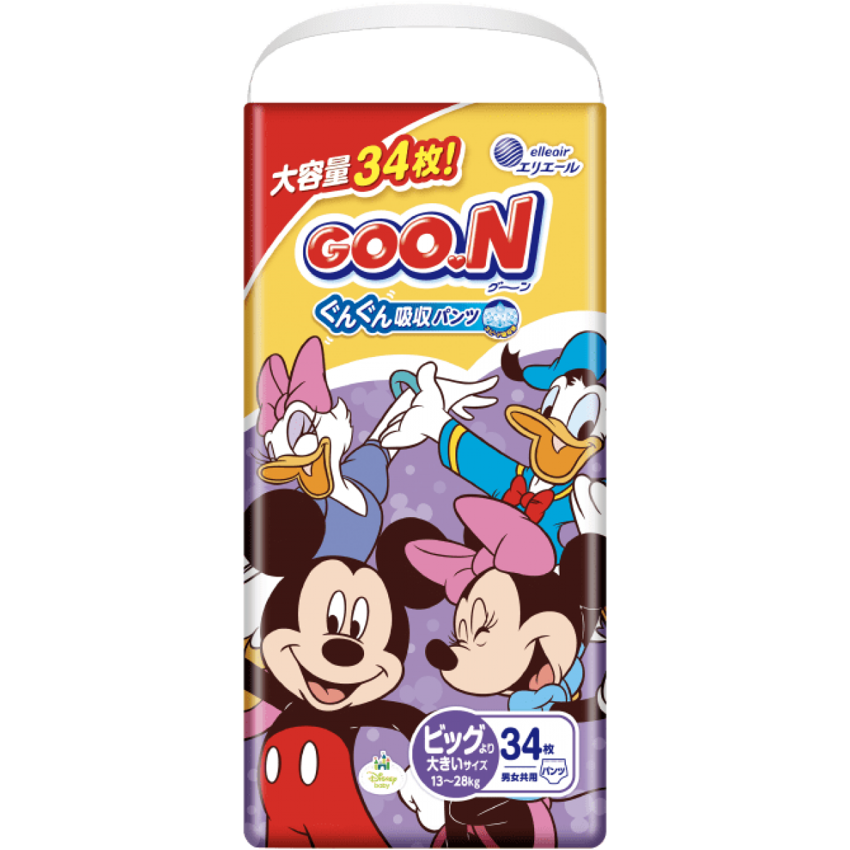 Japan GOO.N Breathable Disney Version Pants XXL 34pcs  (13-25kg)