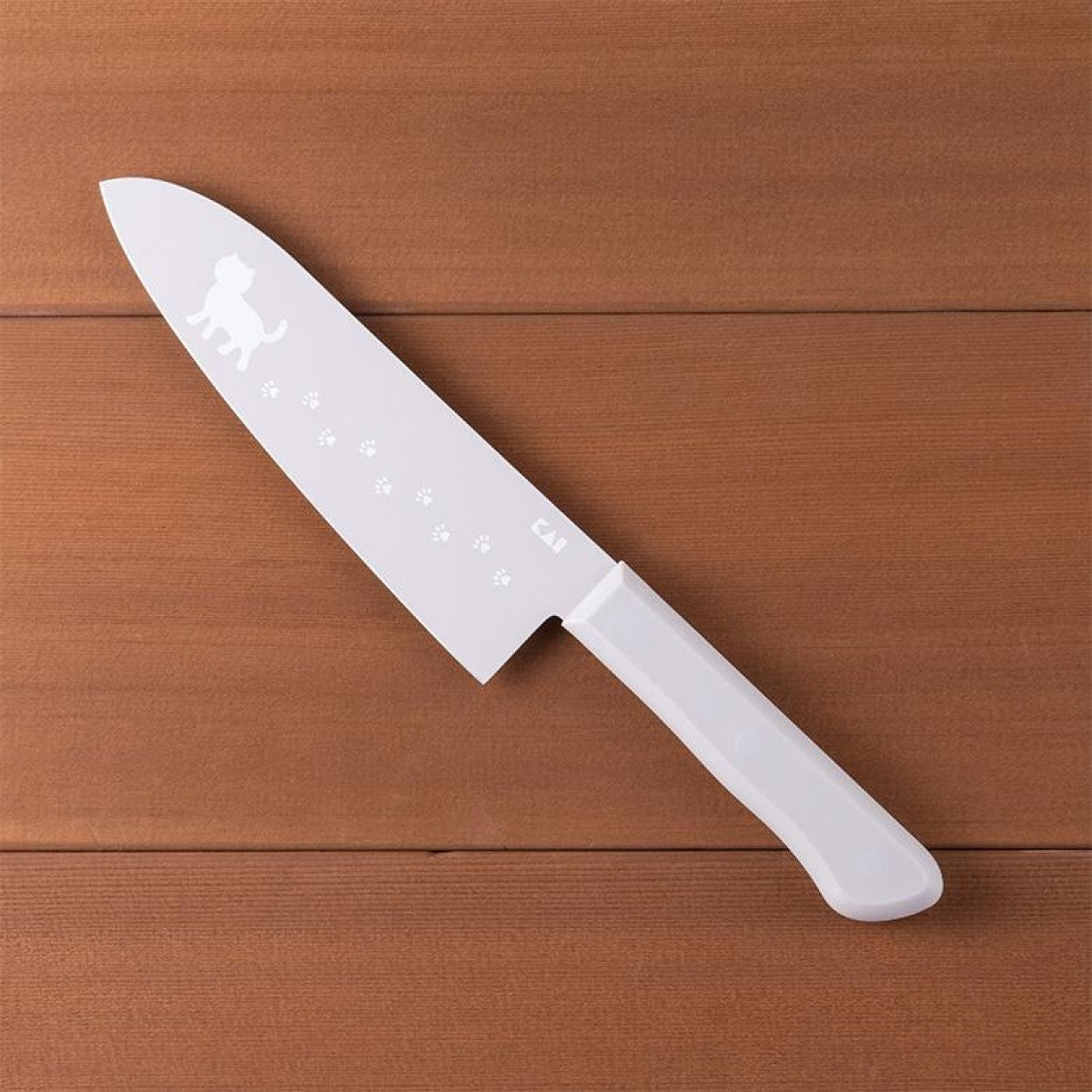 Kai Nyammy Cat Kitchen Knife - 165mm Warm Grey