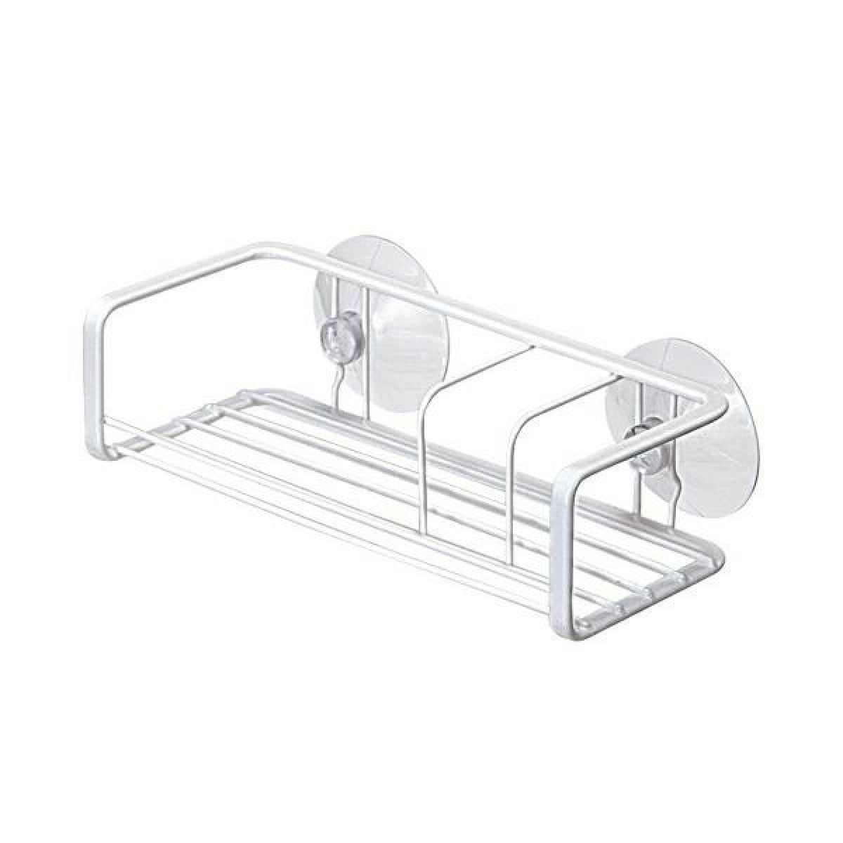 Asvel Bathroom and Kitchen Rack With Suction Cup (WHITE）