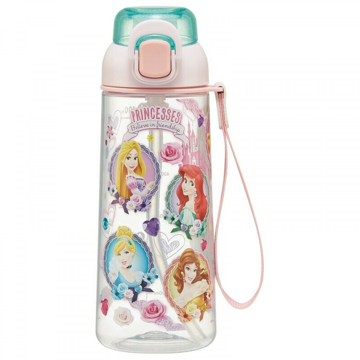 Skater Antibacterial Kid Water Bottle With Strap 630ml