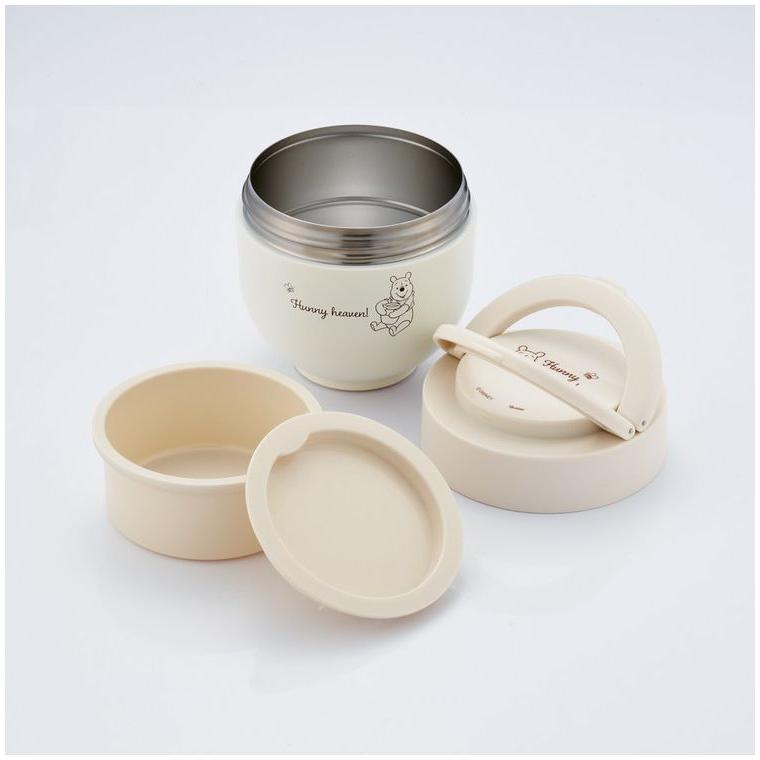 Japan Skater Stainless Insulated Bento Bowl 540ml (Winnie The Pooh) Foldable Handle