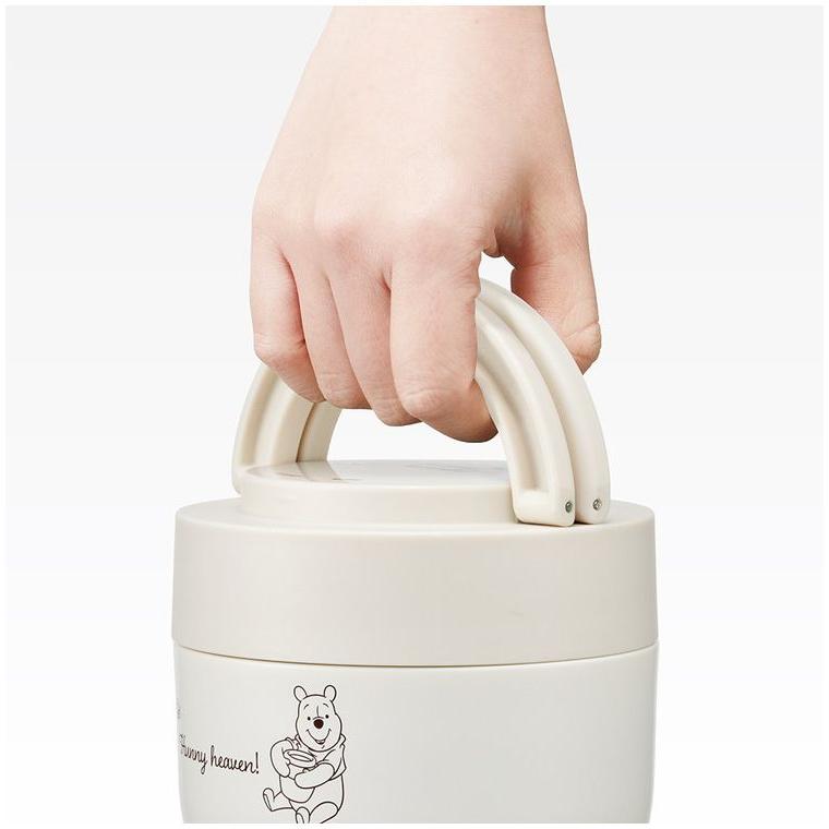 Japan Skater Stainless Insulated Bento Bowl 540ml (Winnie The Pooh) Foldable Handle