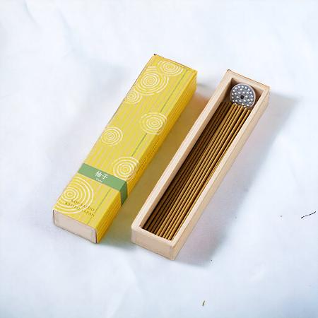 Kousaido Hyakurakuko Sandalwood Incense Stick 13.5 cm Yuzu Fragrance 40 sticks