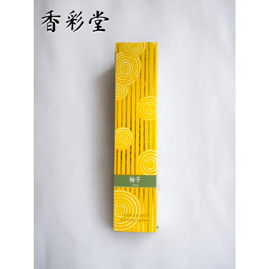 Kousaido Hyakurakuko Sandalwood Incense Stick 13.5 cm Yuzu Fragrance 40 sticks