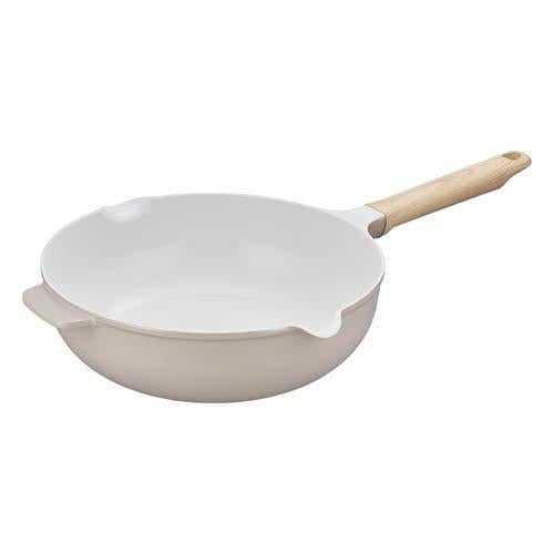 THERMOS Ceramic Coating Non-stick Frying Pan 26cm With Spout IH-Compatible