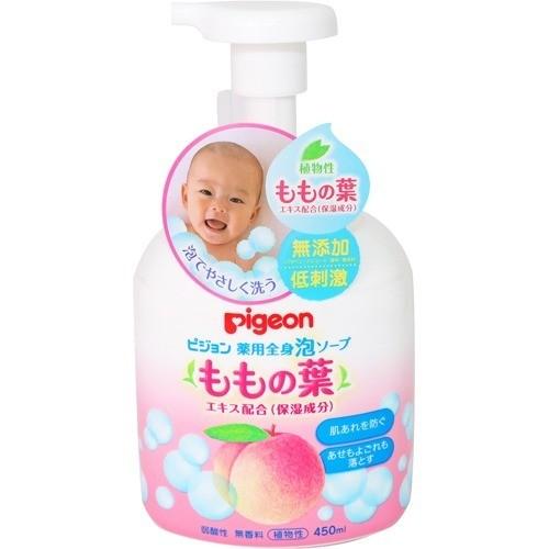 Pigeon Plant-based Foaming Body Wash – Peach Leaf (450ml)