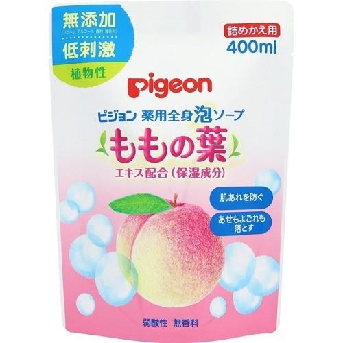 Pigeon Plant-based Foaming Body Wash Refill – Peach Leaf (400ml)