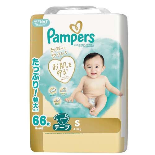 Japan Pampers Premium Nappy Tape S 66pcs (4-8kg)
