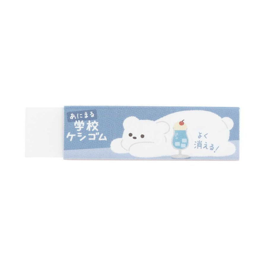 Kutsuwa STAD School Eraser 1pc/12g - Cute Animal