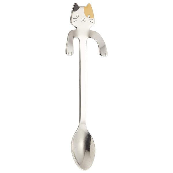 Takakuwa Metal Cat Coffee Stirring Spoon - Calico Cat