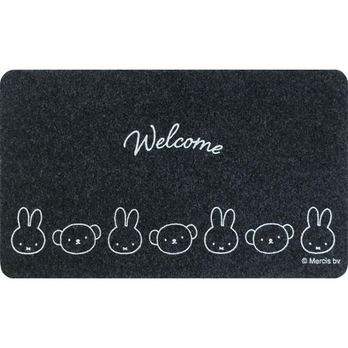 Okato MIFFY & Boris Indoor / Outdoor Entrance Mat 45 × 75cm - Black