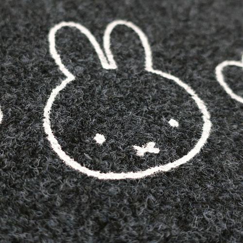 Okato MIFFY & Boris Indoor / Outdoor Entrance Mat 45 × 75cm - Black