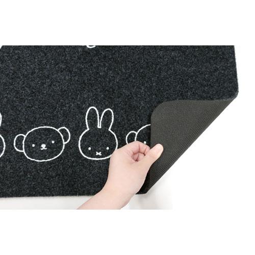 Okato MIFFY & Boris Indoor / Outdoor Entrance Mat 45 × 75cm - Black